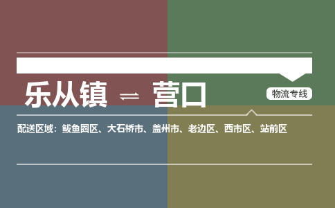 乐从镇到营口物流专线|营口到乐从镇货运，专车专线直达