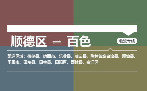 顺德区到百色物流专线-顺德区至百色货运,顺德区到百色货运物流