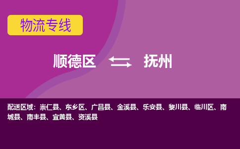 顺德区到抚州物流专线-顺德区至抚州货运,顺德区到抚州货运物流