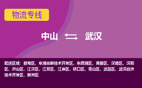 中山到武汉物流专线-中山至武汉货运,中山到武汉货运物流-中山货运物流公司