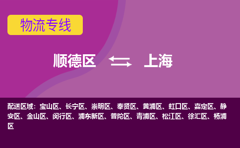 顺德区到上海物流专线-顺德区至上海货运,顺德区到上海货运物流