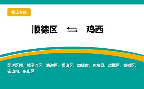 顺德区到鸡西物流专线-顺德区至鸡西货运,顺德区到鸡西货运物流