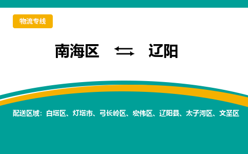 南海区到辽阳文圣区物流专线|南海区到辽阳文圣区-南海到东北物流专线