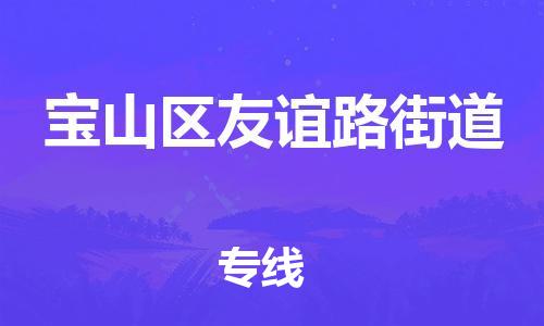 乐从镇到宝山区友谊路街道物流专线-乐从镇至宝山区友谊路街道运输公司-乐从到华东物流